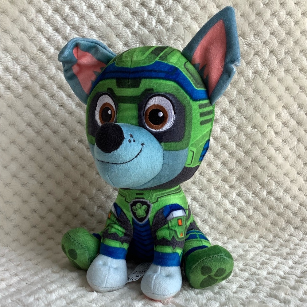 Nickelodeon Paw Patrol Plush Rocky Puppy Dog Spin Master Stuffed Animal Toy